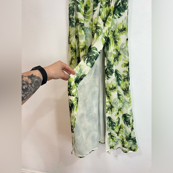 Buddy Love Evelyn Maui Maxi Dress White Green Women’s Size XS - Picture 5 of 7